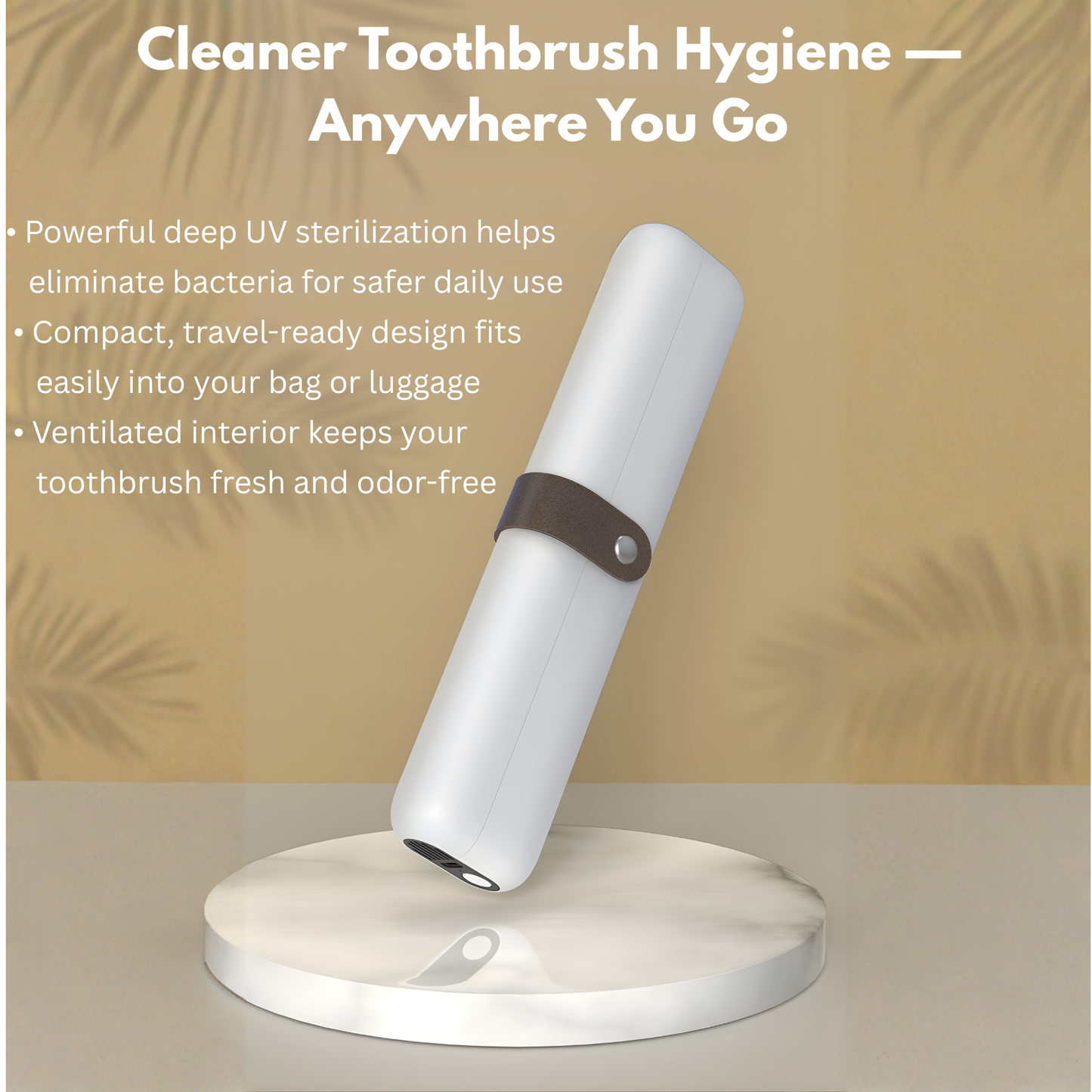 Portable UV Toothbrush Sterilizer Case