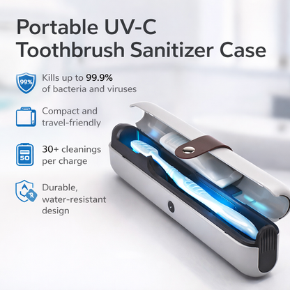 Portable UV Toothbrush Sterilizer Case
