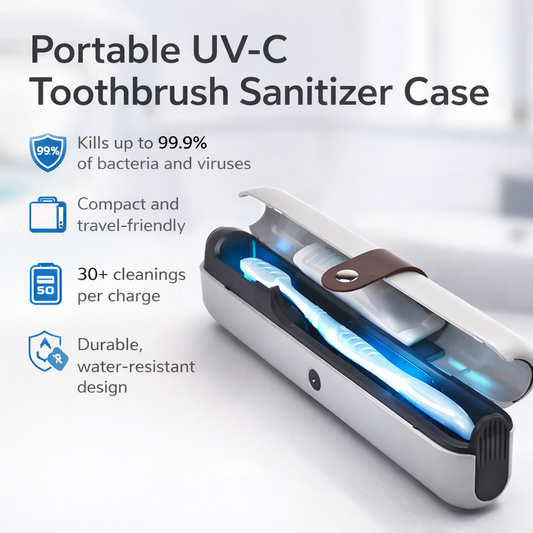 Portable UV Toothbrush Sterilizer Case